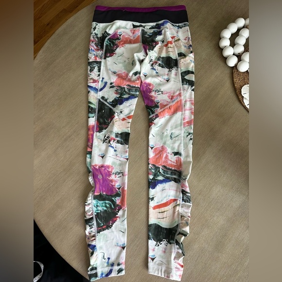 Lululemon Speed Legging Athletic Tight III in Pigment Wave Print Size 8 - Picture 4 of 5
